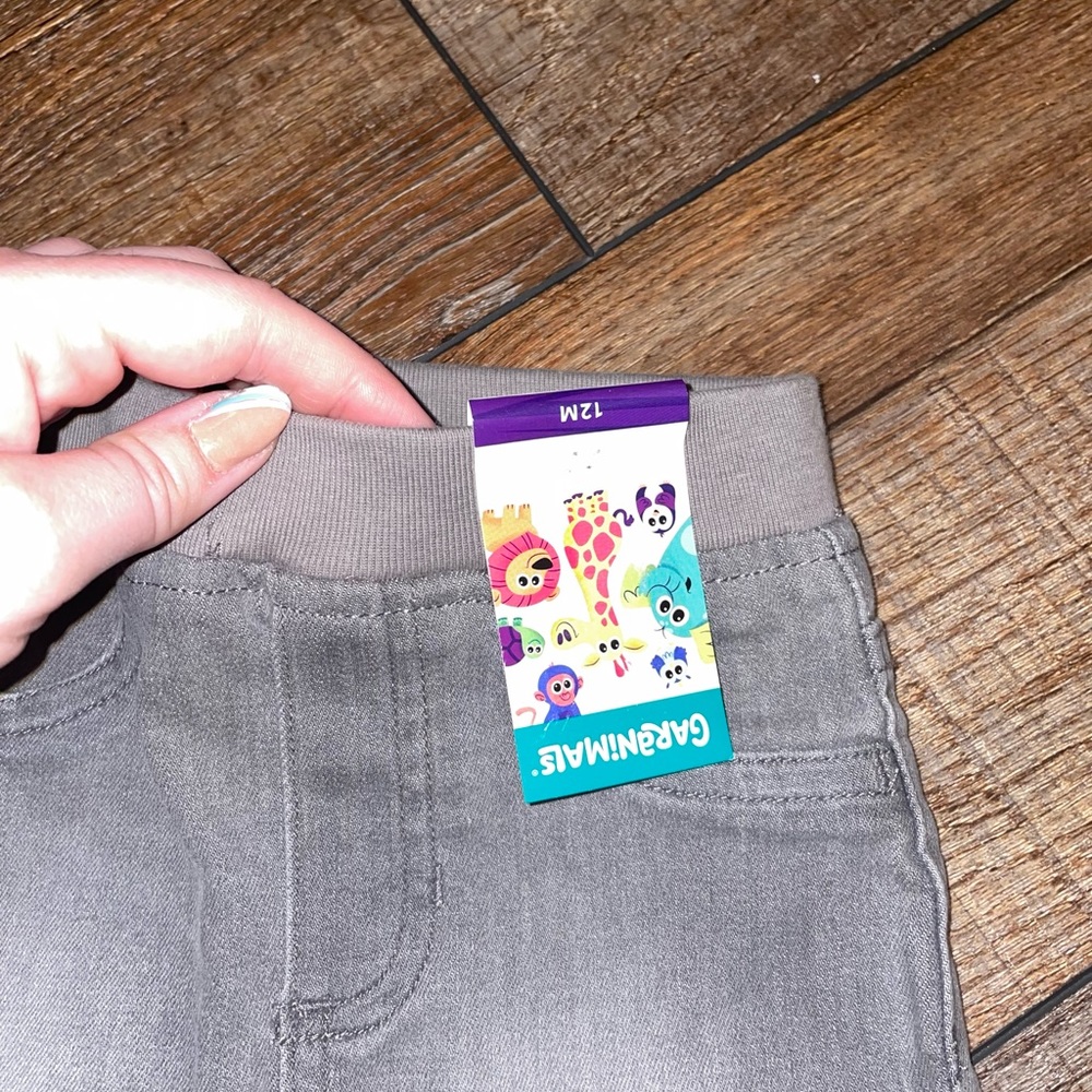 NWT- 12 m. Garanimals Gray Jeans